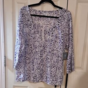 Relativity Lavender Floral Blouse
